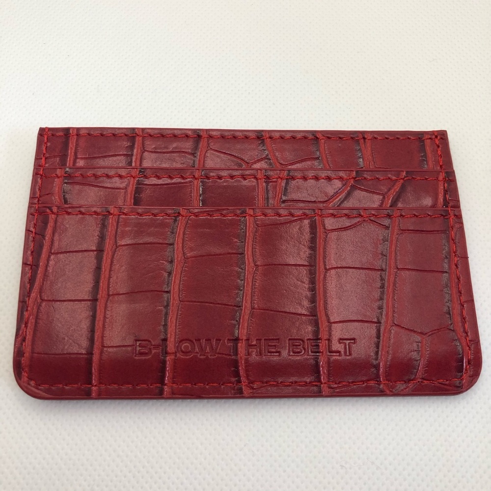 B-Low The Belt Croc Card Case red FabFitFun